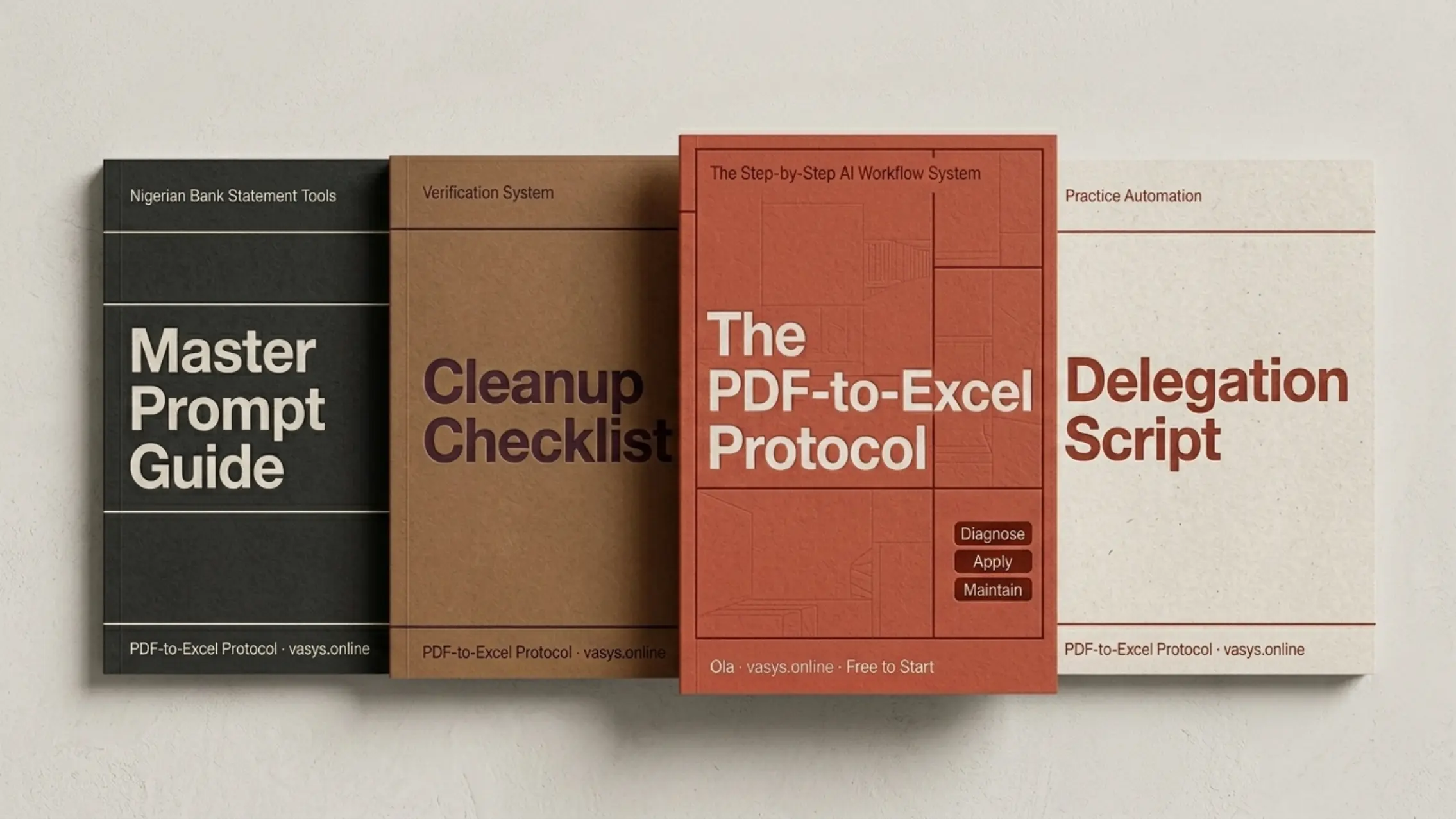 Full bundle. PDF-to-Excel Protocol and all 3 bonuses