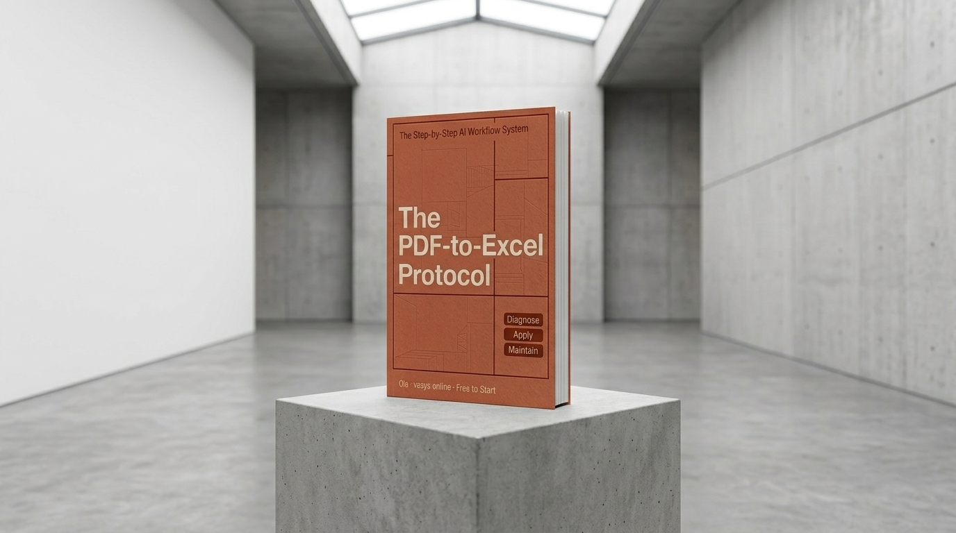 The PDF-to-Excel Protocol product cover